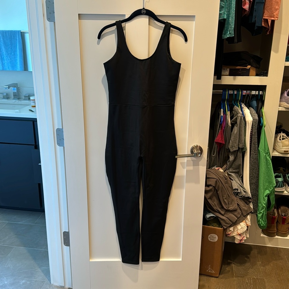 Girlfriend Collective large black unitard